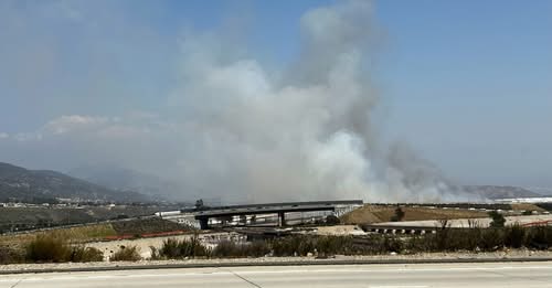 Rex Fire Burns Near Glen Helen Parkway in Devore as Firefighters Rush to Contain Fast-Moving Blaze